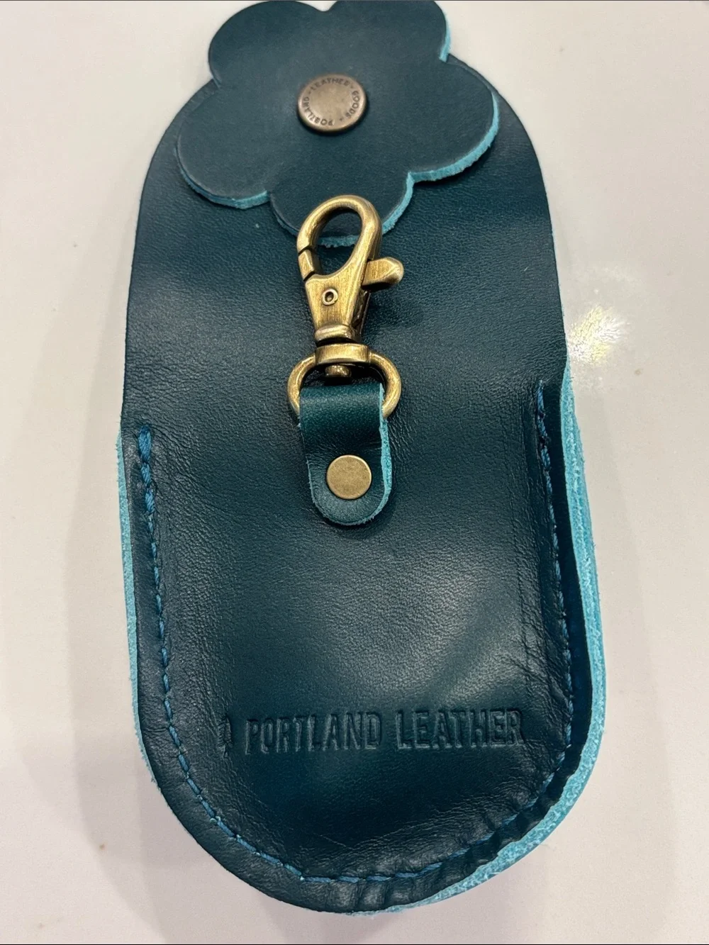 Portland Leather Petunia Floral Snap Coin Pouch